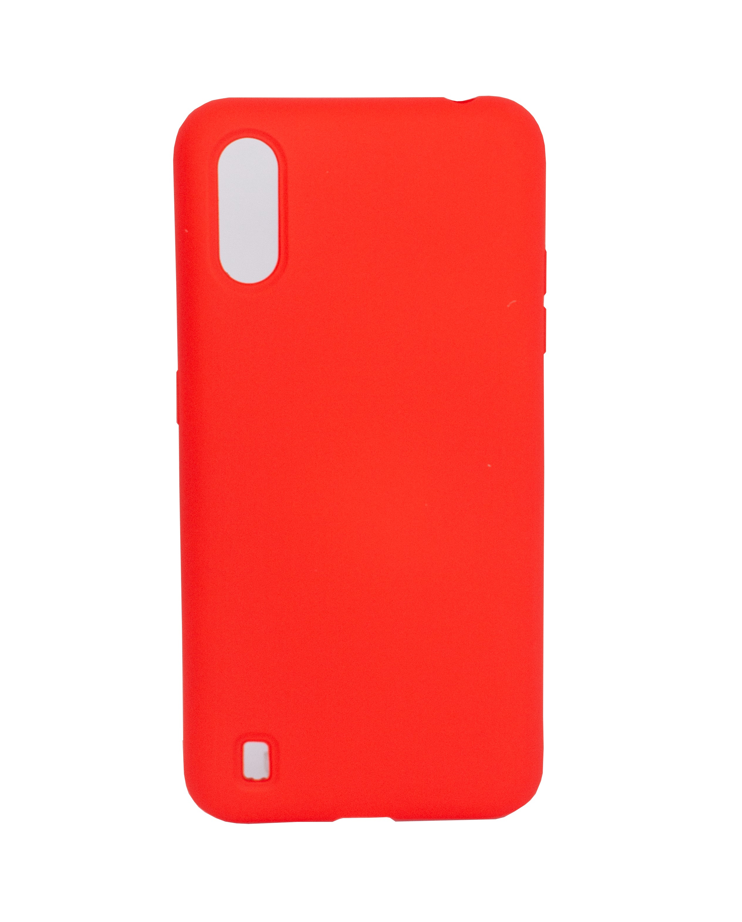 Protectores para celular  para Samsung  A01 Funda de silicona con felpa Rojo